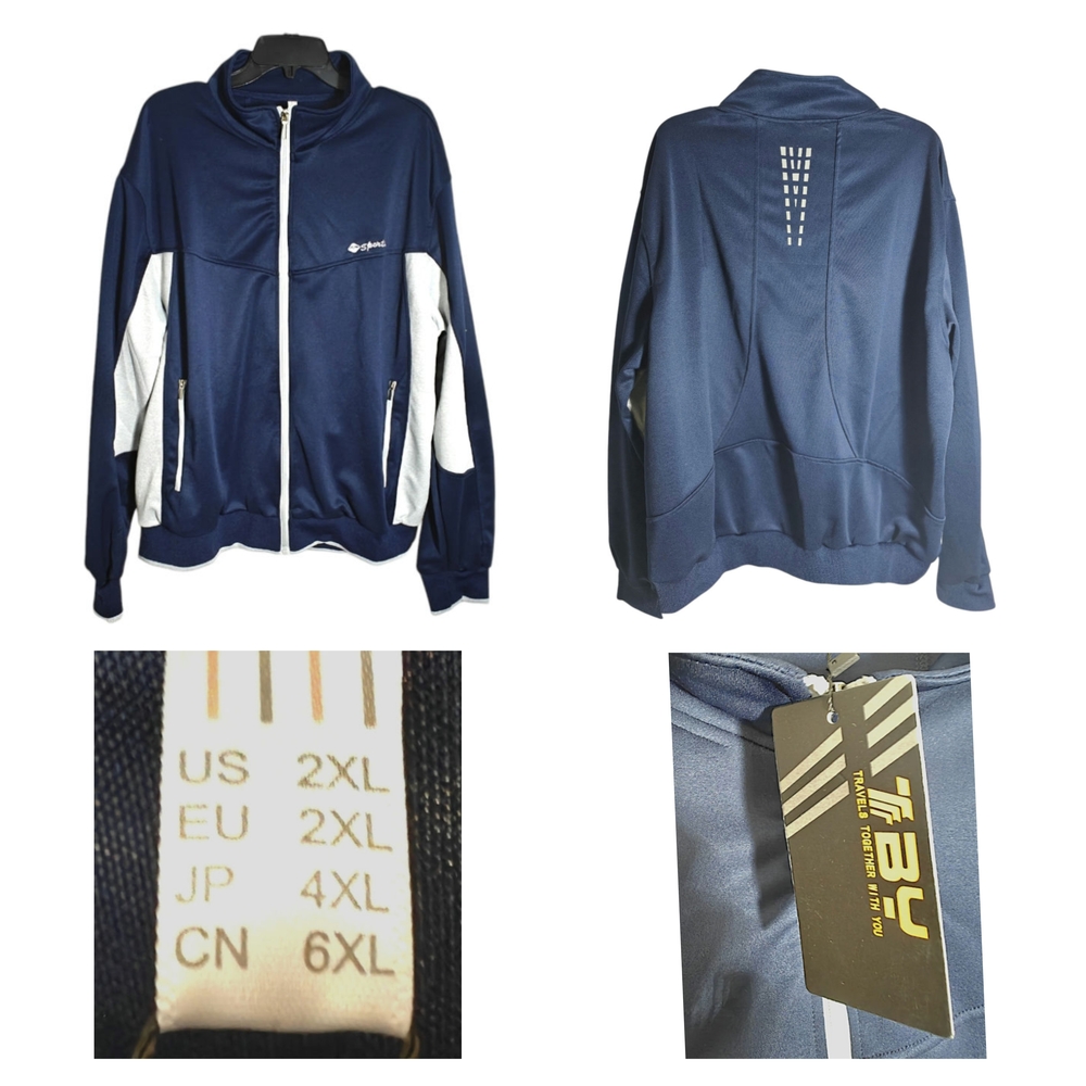 Men's Navy Windbreaker Jacket